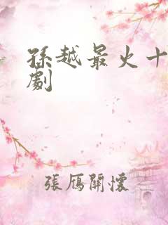 孙越最火十部短剧