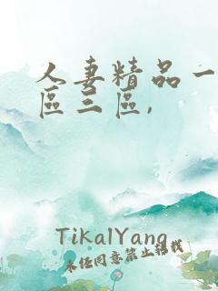人妻精品一区二区三区,