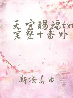天官赐福txt完整+番外 txt下载