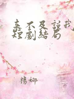 来不及说我爱你短剧结局