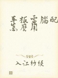 平板电脑配的笔怎么用
