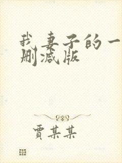 我妻子的一切未删减版