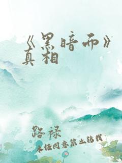 《黑暗面》结局真相