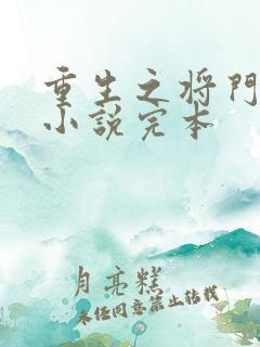 重生之将门毒后小说完本