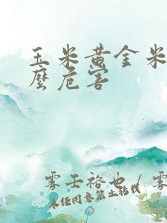 玉米黄金米有什么危害