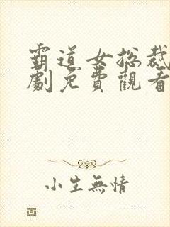 霸道女总裁电视剧免费观看