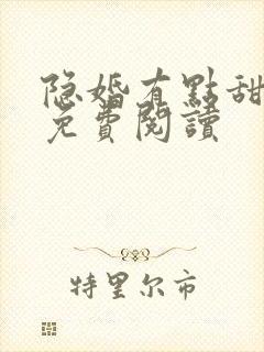 隐婚有点甜小说免费阅读