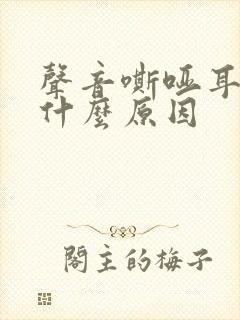 声音嘶哑耳鸣是什么原因