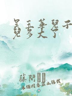 吴玉华儿子和女儿多大了