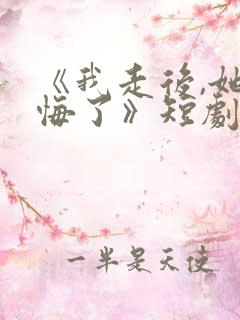 《我走后,她后悔了》短剧