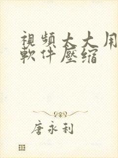 视频太大用什么软件压缩