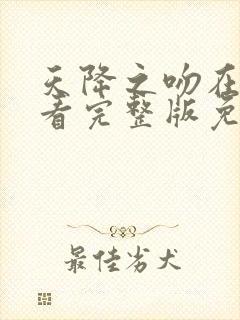 天降之吻在线观看完整版免费