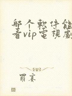 哪个软件能免费看vip电视剧