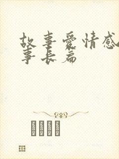 故事爱情感人故事长篇