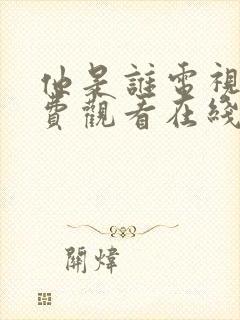 他是谁电视剧免费观看在线完整版