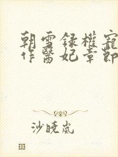 朝雪录权宠之仵作医妃章节目录