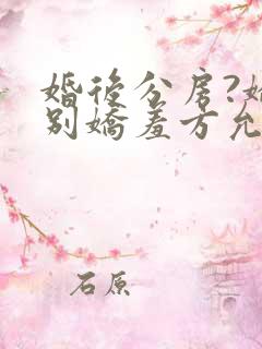 婚后分房?娇夫别娇羞方允赵廷文无删减完