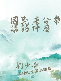 国民老公带回家讲的什么