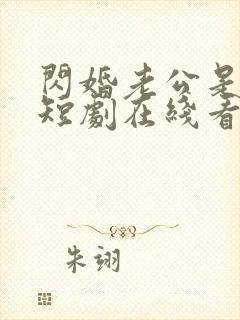 闪婚老公是豪门短剧在线看