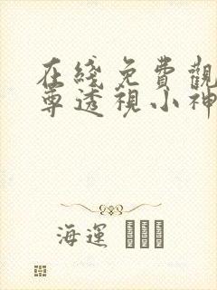 在线免费观看至尊透视小神医