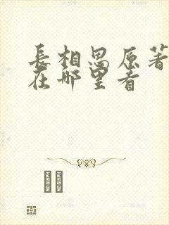 长相思原著小说在哪里看