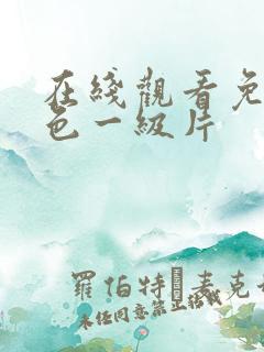 在线观看免费黄色一级片