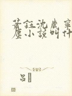 萧钰沈岁宁徐卿尘小说叫什么名字
