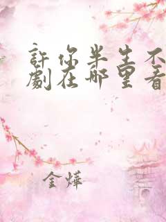 许你半生不见短剧在哪里看