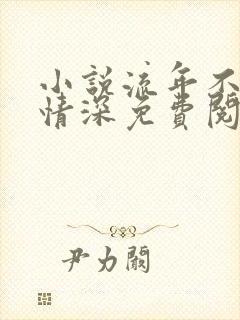 小说流年不负你情深免费阅读