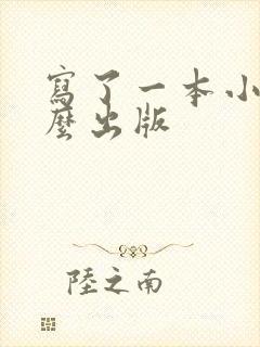 写了一本小说怎么出版