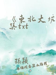 《东北大坑》续集txt