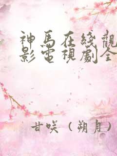 神马在线观看电影电视剧全部免费