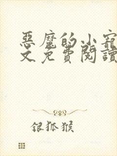 恶魔的小宠儿全文免费阅读