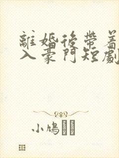 离婚后带着崽嫁入豪门短剧