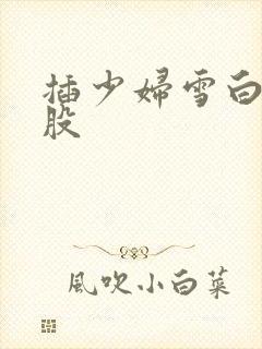 插少妇雪白大屁股