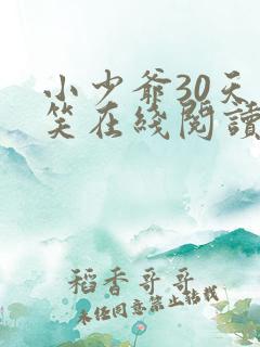 小少爷30天会笑在线阅读