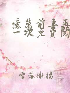 亿万前妻再嫁我一次免费阅读全文