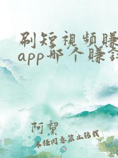 刷短视频赚钱的app哪个赚钱快