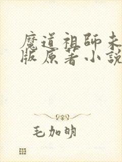 魔道祖师未删减版原著小说