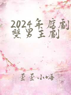 2024年腐剧双男主剧
