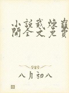 小说武炼巅峰杨开全文免费