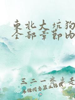 东北大坑狗儿娘全部章节内容