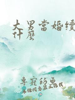 大男当婚续集叫什么