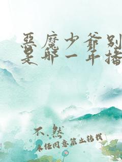 恶魔少爷别吻我是哪一年播出的