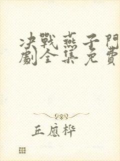 决战燕子门电视剧全集免费