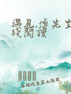 遇见,傅先生在线阅读