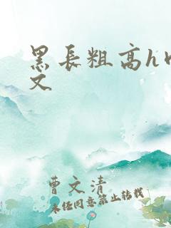 黑长粗高h肉辣文