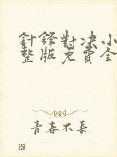 针锋对决小说完整版免费全文