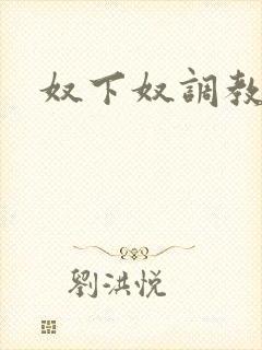 奴下奴调教小说