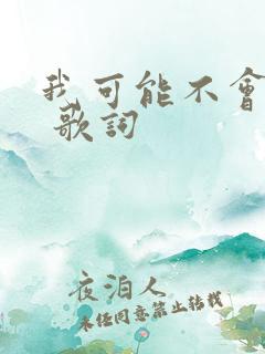我可能不会爱你 歌词